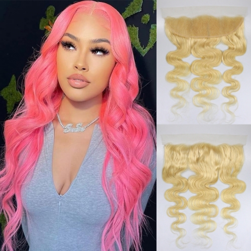 #613 Blonde 13x4 HD/Transparent Lace frontal 100% reines Echthaar Berrys Fashion Hair